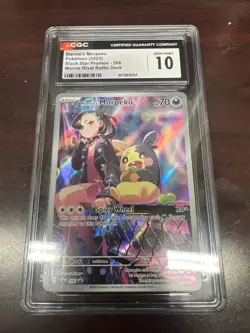 Pokemon Marnie's Morpeko SVP 206 Black Star Promo Marnie Battle Deck CGC 10 - Image 1