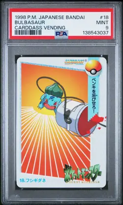 PSA 9 2026 CERT POP 14 BULBASAUR 1998 POKEMON JAPANESE BANDAI CARDDASS #18 - Image 1