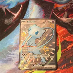 Pokemon Mew EX 216/091 SV: Paldean Fates Full Art Shiny Ultra Rare Holo 180 HP - Image 1