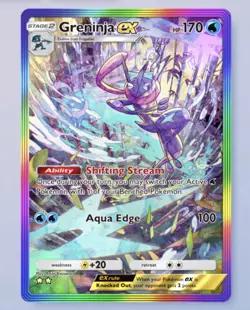 ( fast delivery) Rainbow Greninja EX Pokemon TCG Pocket - Eng - 2 star - Image 1