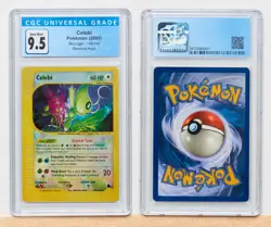 Celebi 145/144 Skyridge Secret Rare Reverse Holo CGC 9.5 Gem Mint 2003 Pokemon - Image 1