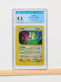 Celebi 145/144 Skyridge Secret Rare Reverse Holo CGC 9.5 Gem Mint 2003 Pokemon - Image 2