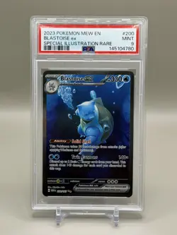 PSA 9 MINT Blastoise ex 200/165 SIR Pokemon SV 151 Special Illustration Rare - Image 1