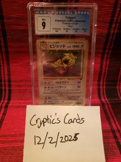 Pidgeot Pokemon Jungle Holo Japanese CGC 9 - Image 1