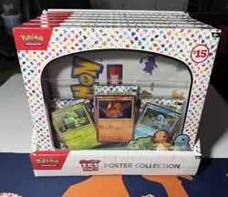 Pokemon 151 Poster Collection Box Display Case Dollar General Exclusive X6 - Image 1