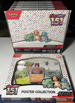 Pokemon 151 Poster Collection Box Display Case Dollar General Exclusive X6 - Image 4