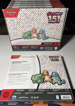 Pokemon 151 Poster Collection Box Display Case Dollar General Exclusive X6 - Image 5