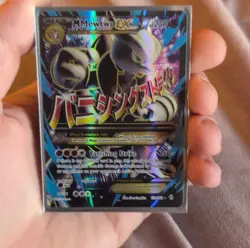 Pokemon M Mewtwo EX Ultra Rare Full Art Holo Mega BREAKthrough 159/162 230HP - Image 1