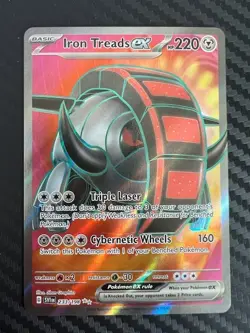 Pokemon TCG Iron Treads EX Scarlet & Violet Holo Ultra Rare 233/198 NM - Image 1
