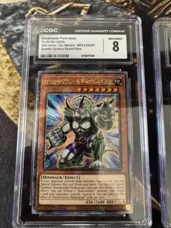 Graded Yugioh Cards MP24 Quarter Century Secret Rarer Grade 8-9 Imsety - Dragon - Image 3
