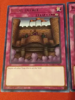 3X Royal Decree - MAZE-EN064 - Rare 1st Ed X3 Light Played -Yugioh! - Image 2