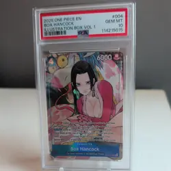 2025 ONE PIECE PROMOS ILLUSTRATION BOX VOL 1 #004 BOA HANCOCK PSA 10 - Image 1