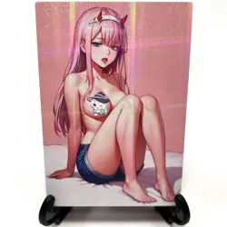 Darling in the Franxx Zero Two Sexy Anime Waifu Girl Lewd Goddess Story Art Card - Image 2