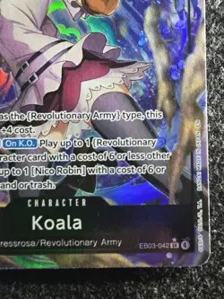 One Piece CCG Koala Rare Alt Art AA Card EB03-042 Heroines Edition English NM - Image 5