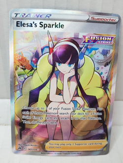 2023 Pokemon Elesa's Sparkle Full Art Holo Card Crown Zenith 147/159 Ultra Rare - Image 2