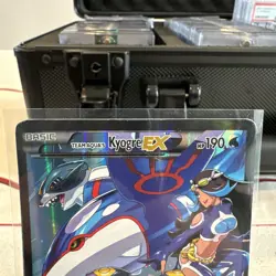 Pokemon Team Aquas Kyogre EX Full Art Ultra Rare Card 6/34 Double Crisis LP - Image 2