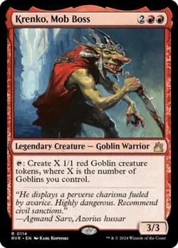 Krenko, Mob Boss -Foil Near Mint MTG Ravnica Remastered - Image 1