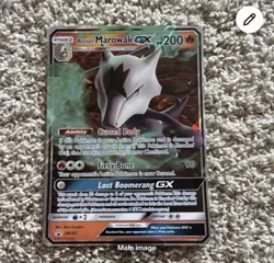 Pokemon GX & EX Foil Card Lot - Alolan Marowak, Snorlax, Lunala, Charizard - Image 1