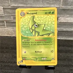 Pokemon TCG Metapod Expedition Base Set 087/165 60HP Uncommon Regular Card - Image 1