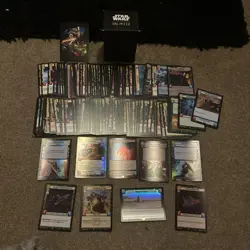 Star Wars Unlimited Legends of The Force Huge Bundle Including Deck Box Cards - Image 1