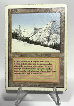 Taiga Dual Land MTG - Magic The Gathering -Revised Edition- HP - Image 1