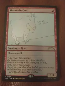 Mountain Goat *FOIL* (737) [SLD] Secret Lair Featuring: The Mountain Goats - Image 1