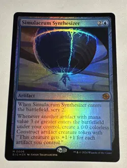 Simulacrum Synthesizer Outlaws of Thunder Junction: the Big Score Foil - Image 1