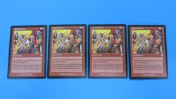 4x UPHILL BATTLE MERCADIAN MASQUES MTG MAGIC THE GATHERING NM / UNPLAYED - Image 1