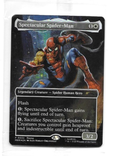 Magic the Gathering MTG Marvel Legends SPECTACULAR SPIDER-MAN & ANTI-VENOM Cards - Image 3