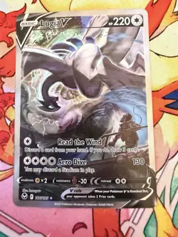 Pokemon Sword & Shield Silver Tempest Lugia V (Alt Full Art) 186/195 - Image 1