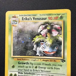 Pokemon TCG Erika's Venusaur 4/132 Gym Challenge Holo HP - Image 2