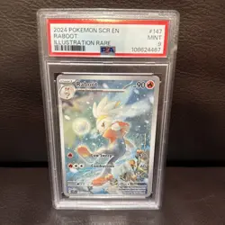 2024 POKEMON STELLAR CROWN RABOOT 147/142 IR ILLUSTRATION RARE PSA 9 MINT - Image 1