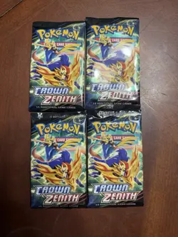 Pokemon TCG: Sword & Shield- (4)Crown Zenith Booster Packs- NEW/FACTORY SEALED - Image 1