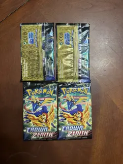 Pokemon TCG: Sword & Shield- (4)Crown Zenith Booster Packs- NEW/FACTORY SEALED - Image 2