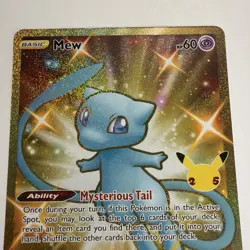 2021 Pokemon Celebrations MEW Gold Secret Rare Holo 025/025 - Image 4