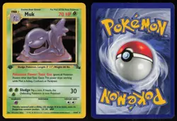 Muk 13/62 Rare Fossil Holo 1st Edition Pokemon - Image 3