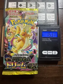 Heavy 16.31g Pokemon Sealed Mega Dream EX Japanese Booster Pack - Image 1