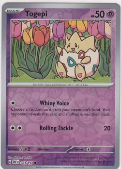 Pokemon OBF Obsidian Flames Togepi 083/197 Reverse Foil (NM) - 1006 - Image 1