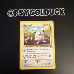 Jigglypuff 7 NM Black Star Promo WOTC Vintage Pokemon TCG - Pld - Image 1