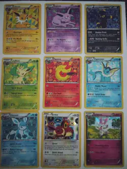 Pokemon Black & White, black star promo eeveelution set, special art holo - Image 1