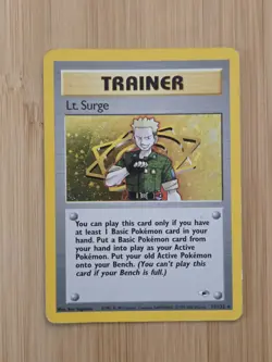 Lt. Surge 17/132 Holo Rare - Pokemon Gym Heroes WOTC MP - Image 1