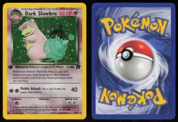 Dark Slowbro 12/82 Rare Team Rocket Holo 1st Edition Pokemon - Image 3
