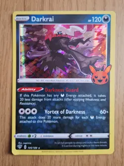Darkrai 105/189 / Holo / Rare / Trick Or Trade Halloween 2022 / Pokemon TCG / NM - Image 1
