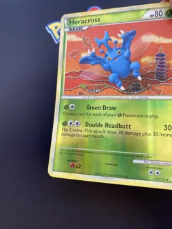 Pokemon TCG Heracross Heartgold & Soulsilver 43/123 Reverse Holo MP. - Image 2