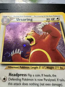 Pokemon TCG Ursaring 15/75 Neo Discovery Holo NM *Rare WoTC Swirl* - Image 4