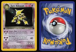 Dark Alakazam 1/82 Rare Team Rocket Holo 1st Edition Pokemon - Image 3