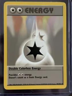 Double Colorless Energy Pokemon TCG Base Set 96/102 - Image 1