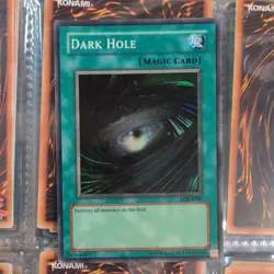 Dark Hole LOB-E041 Super Rare YuGiOh - Image 1
