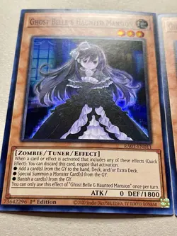 3x Ghost Belle & Haunted Mansion | Super Rares | RA01 | NM | 1st Ed | YuGiOh! - Image 2