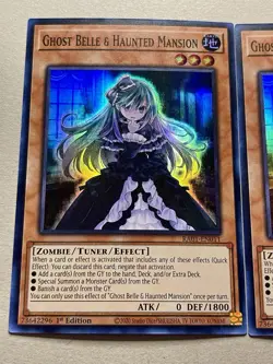 3x Ghost Belle & Haunted Mansion | Super Rares | RA01 | NM | 1st Ed | YuGiOh! - Image 3